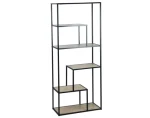 Regál Alessandro, 70 cm, čierny/dub sonoma%