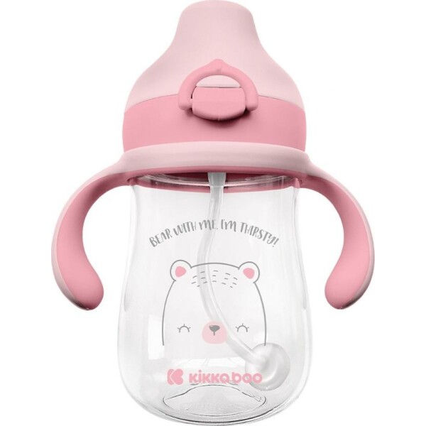 KikkaBoo Hrnček so silikónovým náustkom 300ml 6m+ Bear with me Pink (31302020101KB)