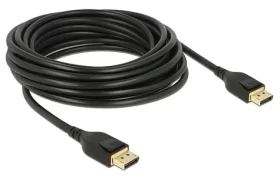 DeLock DisplayPort čierna / Kábel / DP 1.4 / 8K 60 Hz / 1 m / 32,4 Gbit/s (85658)