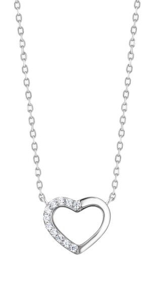 Preciosa Strieborný náhrdelník s kubickou zirkóniou True Love Royal Lagoon 5436 00