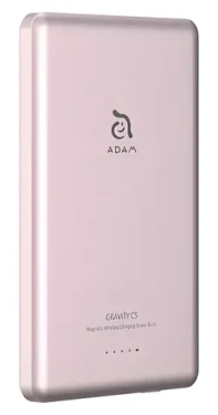 Adam Elements Gravity C5 ružová / Powerbanka / Magnetické bezdrôtové nabíjanie / 5000 mAh (APBADGVC5PK)