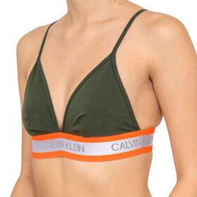 Podprsenka bez kostíc khaki Calvin Klein khaki