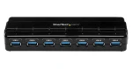 StarTech USB 3.0 Hub 7 Port / Rozbočovač / 7x USB-A / napájací adaptér / čierna (ST7300USB3B)