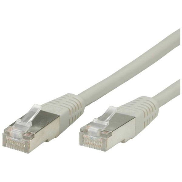 Value 21.99.0810 RJ45 sieťové káble, prepojovacie káble CAT 6 S/FTP 10.00 m sivá dvojžilový tienený 1 ks; 21.99.0810