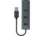 SAVIO AK-57 USB adaptér / 3x USB-A 3.0 / RJ45 (KBASAVADA0028)