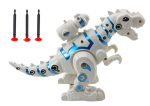 Mamido Robot dinosaurus s vystreľovačom šípok so svetlami a zvukmi biely
