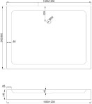 MEXEN - Rio sprchová vanička obdĺžniková 120x90, biela 45109012