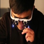 Verk Náhlavná lupa s LED svetlom hodinárska 8x 23x