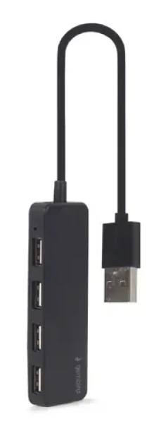 Gembird UHB-U2P4-06 čierna / USB rozobočovač / 4X USB 2.0 (UHB-U2P4-06)