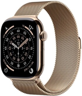 Apple Watch 11 GPS + Cellular 42mm Gold Titanium Milanese Loop S/M Gold