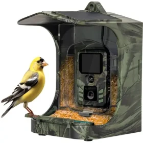 Evolveo StrongVision BirdFeeder Chytré krmítko pre vtáky s kamerou a solárnym panelom (CAM-BF)