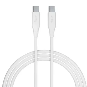 Allity AUC-02 Dátový kábel USB-C/USB-C 2m 60W biela (DATUSBC60WALL2WH)