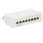 PremiumCord Mini Desktop Patch Panel Cat5e, 8xRJ45 (4040849688829)