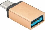 PremiumCord Adaptér USB-C samec - USB 3.0 A samica zlatá / OTG (kur31-07)