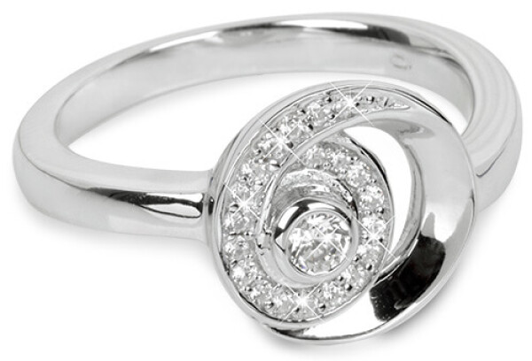 Silver Cat Strieborný prsteň so zirkónmi Beauty SC221 52 mm