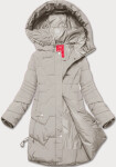 Dámska prechodná bunda s kapucňou LHD light beige (LHD-24585) odstíny béžové L (40)