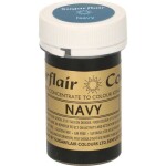 Gélová farba navy 25 g - Sugarflair - Sugarflair