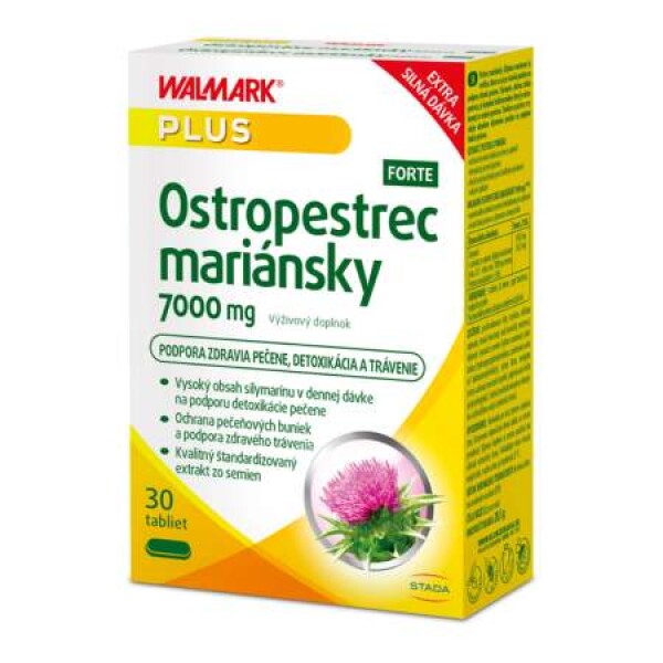 WALMARK Ostropestrec mariánsky 7000 mg forte 30 tabliet