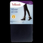 Dámske zimné pančuchy, extra teplé WINTER 100 DEN - BELLINDA - rebrované XL
