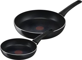 TEFAL Generous Cook C27890 čierna / Sada panvíc / 20 cm + 28 cm / titánový nepriľnavý povrch / indukcia (C27890)
