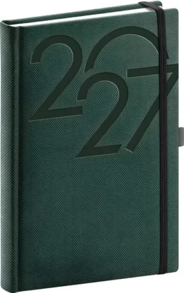 NOTIQUE AJAX 2027 zelená / Denný diár / 15 × 21 cm