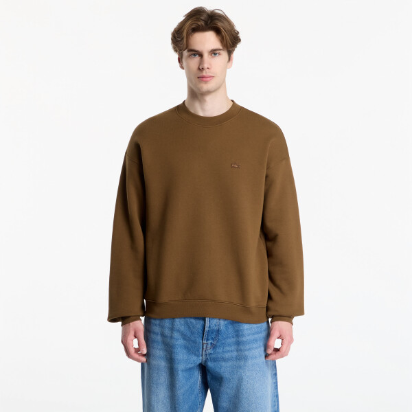 Mikina Lacoste Crewnecks UNISEX Mascara Brown L