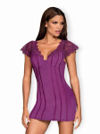 Chemise purple Obsessive S/M fialová