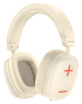 Awei AT6 béžové / Bezdrôtové slúchadlá cez hlavu / Bluetooth / Micro-SD/AUX / výdrž 18h (AT6)