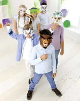 FOLIA Papierová maska Strašidelné