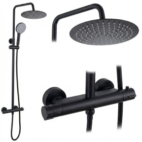 REA - Sprchová sada bez výtoku s termostatom Lungo Black REA-P6733