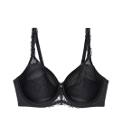 Dámska podprsenka Wild Azalea Florale Bra W01 - BLACK - black 0004 - TRIUMPH BLACK 95E