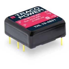 TracoPower THL 10-1221 DC / DC menič napätia, DPS 12 V/DC 5 V/DC, -5 V/DC 1 A 10 W Počet výstupov: 2 x; THL 10-1221