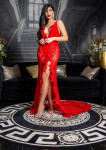 Soo Seductive! open back lace Red Carpet Dress Red Einheitsgroesse