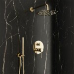 REA - Podomietková sprchová sada Lungo Diamond Gold+ BOX REA-P6964