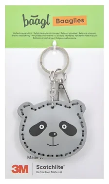 BAAGL Reflexný prívesok Panda / Prívesok / reflexný / bezpečnostný doplnok
