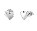 Guess Krásne oceľové náušnice kôstky Fluid Hearts JUBE02303JWRHT/U