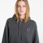 Mikina Carhartt WIP W' Hooded Nelson Sweat Black Garment Dyed L