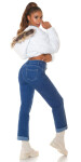 Sexy used look push up flarred jeans denimblue