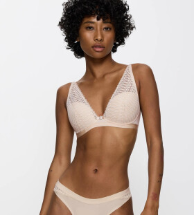 AURA SPOTLIGHT - Plunge čipka: vystužená a bez kostice Triumph CREAMY DREAM 80B