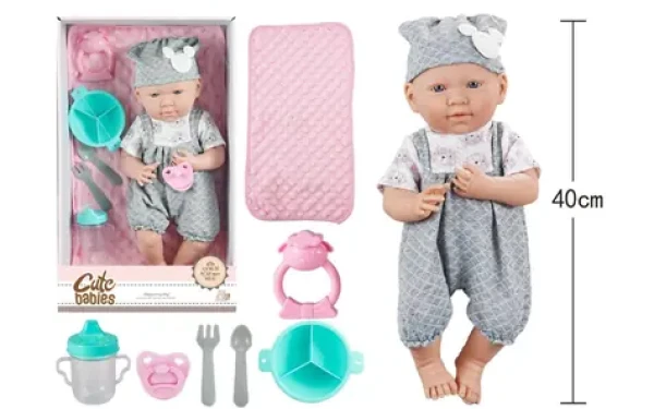 TEDDIES Bábika bábätko s doplnkami 40 cm