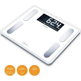 Beurer BF 400 biela / diagnostická váha / LCD / BMI / max 200 kg (73575)