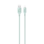 USAMS SJ565 Lithe Series zelený / Nabíjací a dátový kábel USB-C - Lightning / 1.2m / 2.4A (SJ565USB04)
