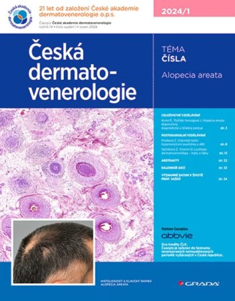 Česká dermatovenerologie 2024/1, Hercogová Třešňák Jana