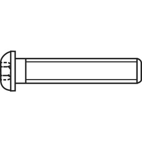 TOOLCRAFT 839803 šošovkové skrutky M4 30 mm vnútorný šesťhran nerezová ocel A2 100 ks; 839803