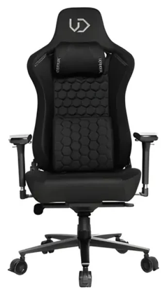 Ultradesk Herné kreslo Throne čierna / textil / 4D podrôčky / 140 kg / sklon 90-170° (UDESK-TH-BK)