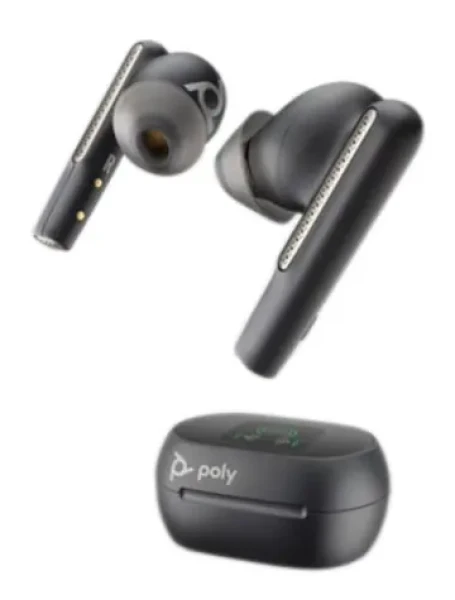 Poly Voyager Free 60+ UC čierna / bezdrôtové slúchadlá do uší / mikrofón / BT 5.3 / USB-C / IP54 / ANC (216065-02)