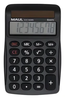 Maul ECO MJ 455 čierna / Stolová kalkulačka / osemmiestna / solárna (7263190)
