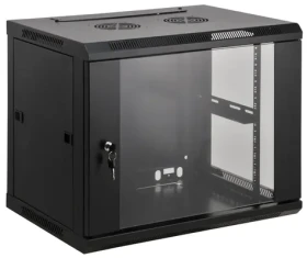 Intellinet 20U 600x600 mm čierny / Nástenný rozvádzač / 19" / presklené dvere / nosnosť 60 kg (712057)