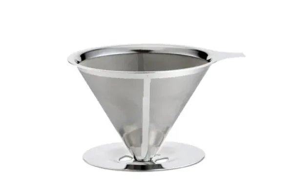 Weis Filter na kávu dvojvrstvový nerez / Filter na kávu / nerezová oceľ / priemer 12,5 cm (18958)