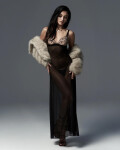 Zvodná Vila Blanes Long Chemise Black - Obsessive XS/S